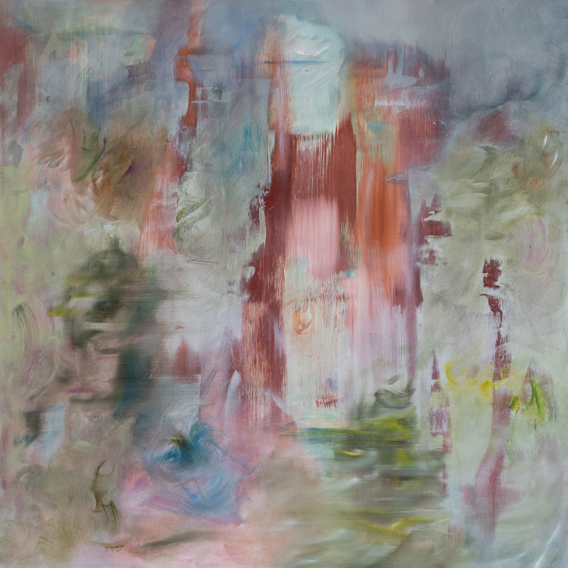 "Alice au pays des merveilles" Huile sur Toile - 100 x 100 cm