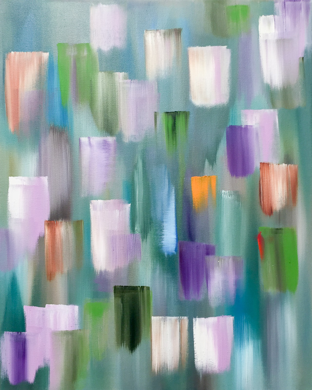 "Tulipes" Huile sur Toile - 50 x 40 cm